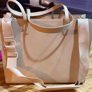 BEIS Large Work Tote in Beige